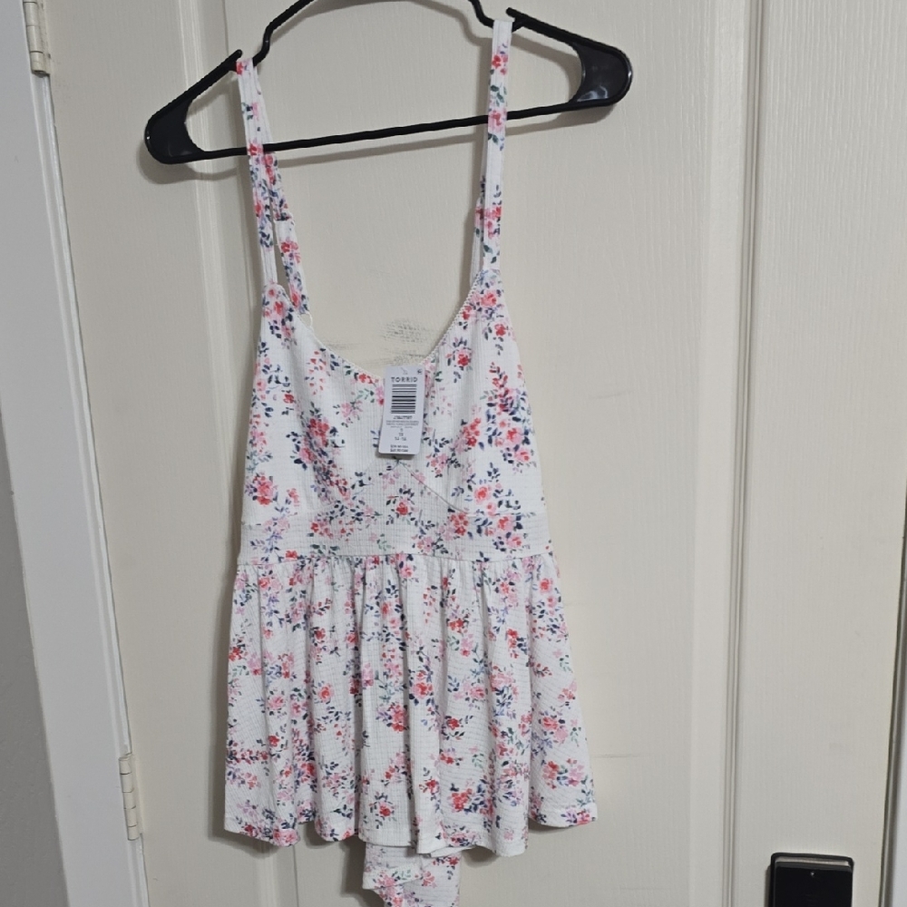 Floral Torrid Tank 1x 14-16